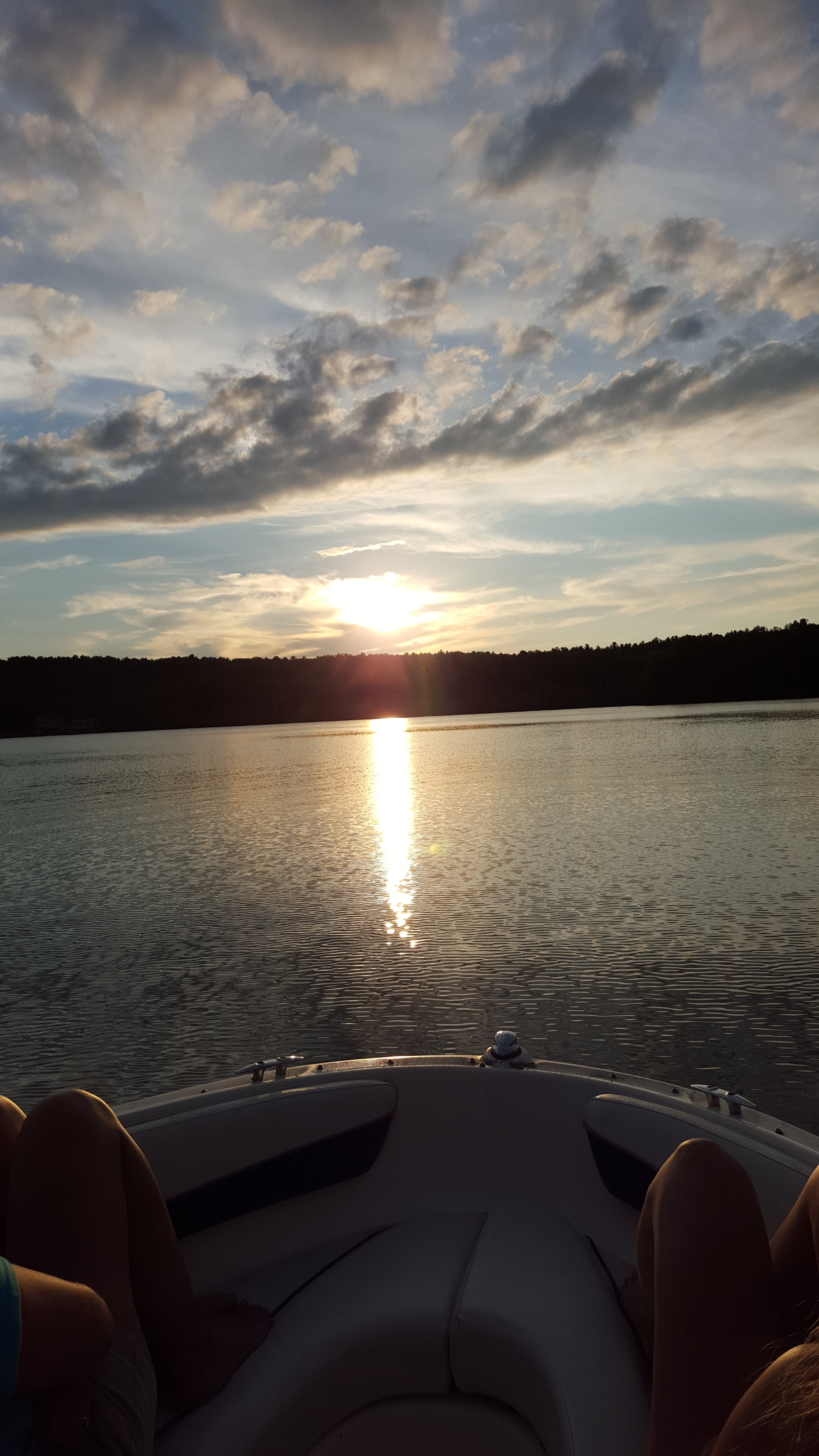 sunset boat